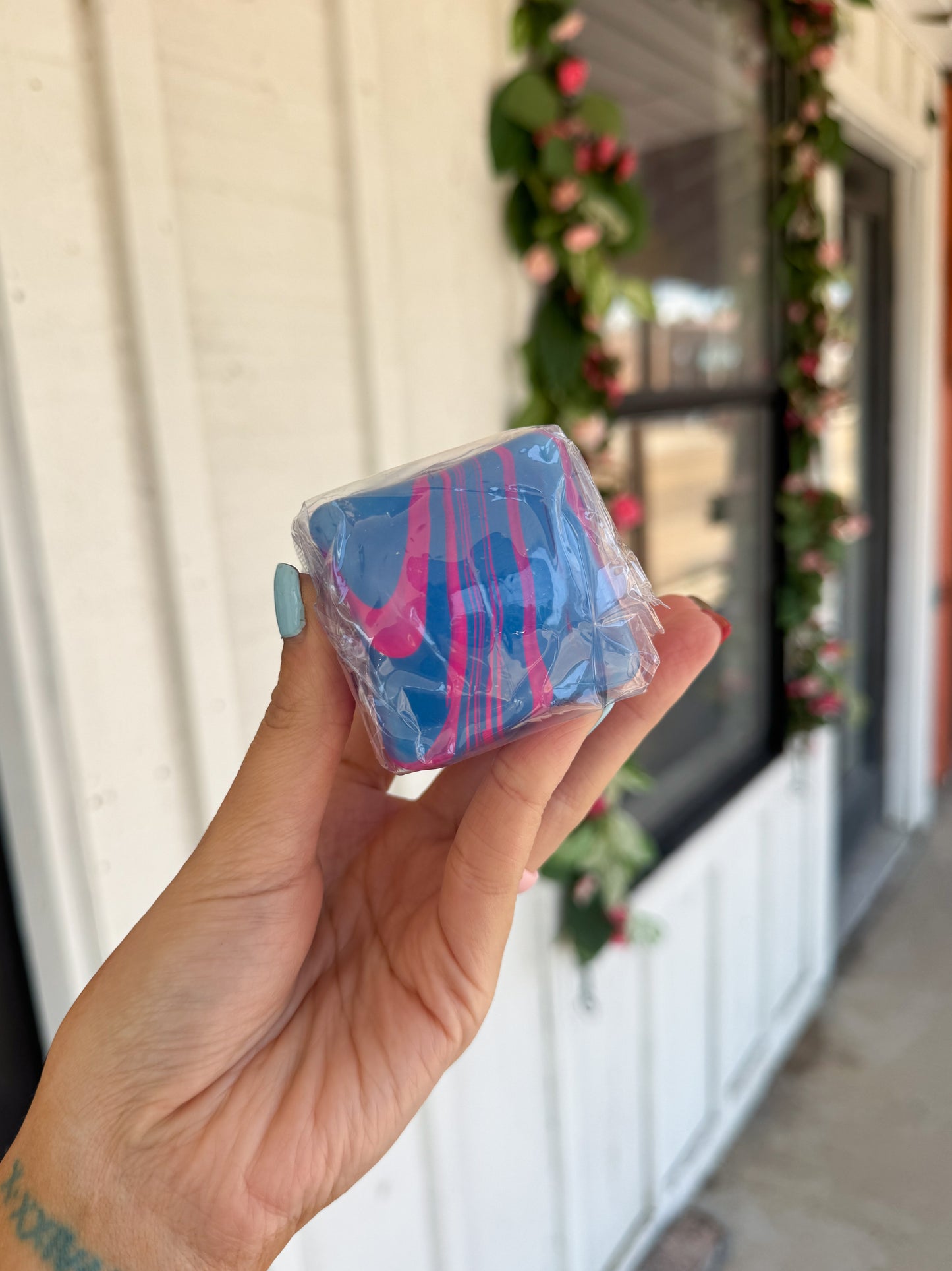 Stress Cube Squishy PINK/BLUE