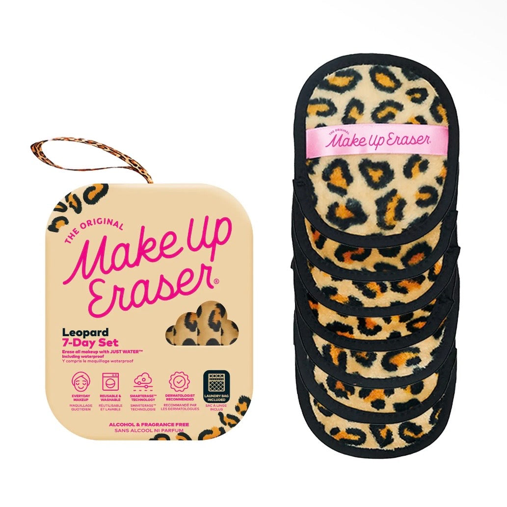Leopard 7-Day Makeup Eraser Set
