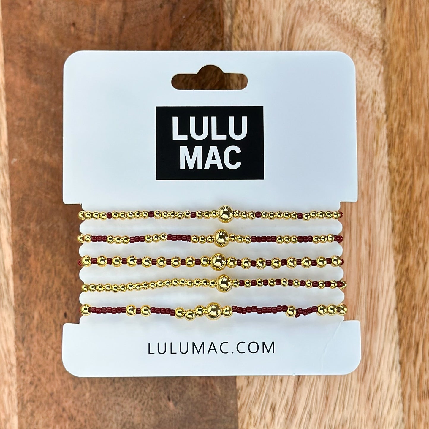 Lulu Mac Bracelet Set CARDINAL