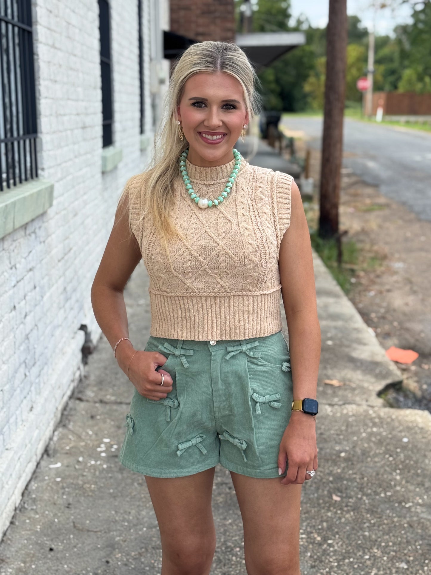Forever Dream Corduroy Shorts SAGE