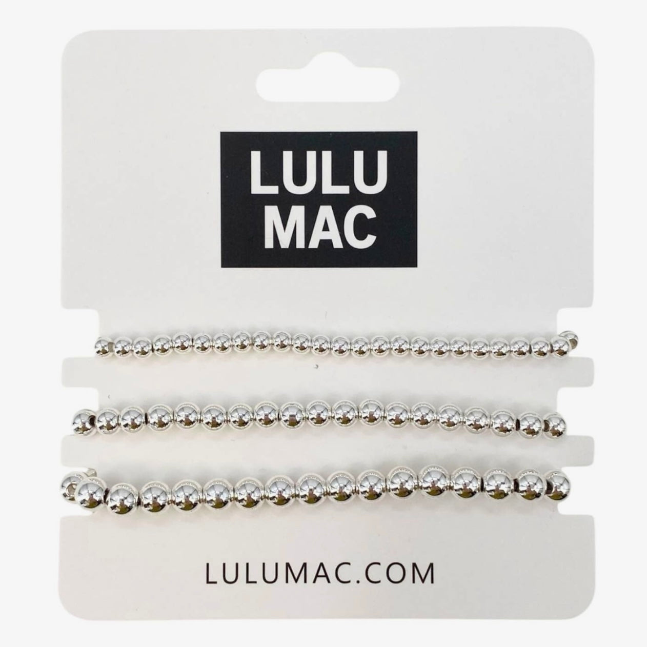 Lulu Mac Large Bracelet Stack SILVER