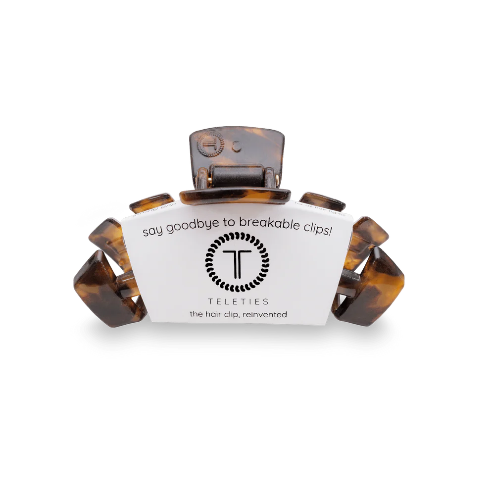 Teleties Classic Tortoise Claw Clip | Small