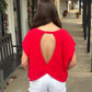Out & About Top RED