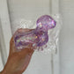 Glitter Weenie Dog Squishy PURPLE