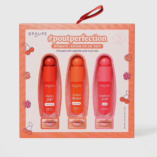 Pout Perfection Hydrate + Repair Lip Oil Trio