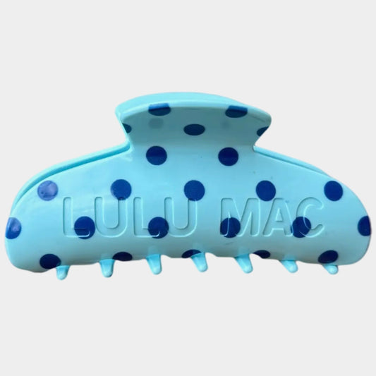 Lulu Mac Polka Dot Hair Clip BLUE/NAVY
