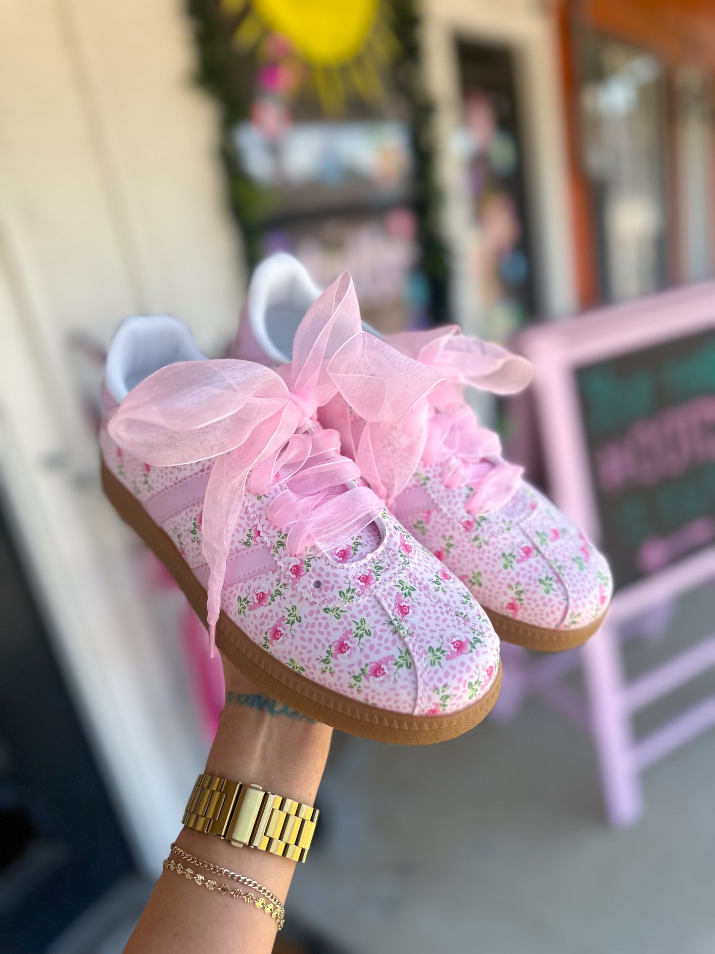 Little Miss Fancy Sneaker (organza laces sold separately)