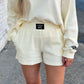 Lulu Mac Waffle Shorts BUTTER