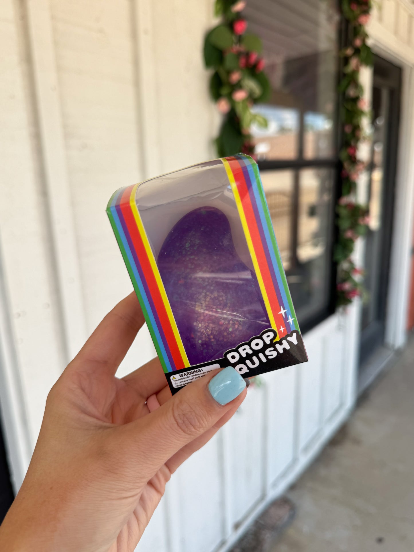 Glitter Drop Squishy PURPLE