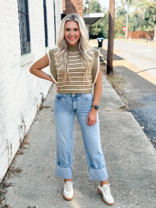 Playin’ For Keeps Cuff Jean