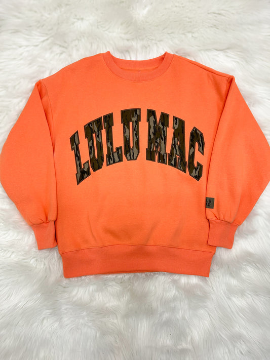 Lulu Mac Orange Bottomland Sweatshirt