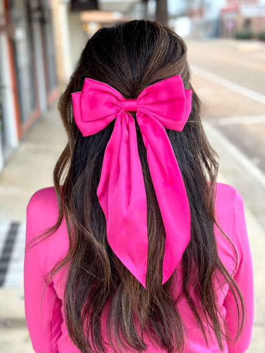 Livie Bow HOT PINK