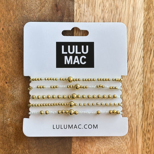 Lulu Mac Bracelet Set WHITE