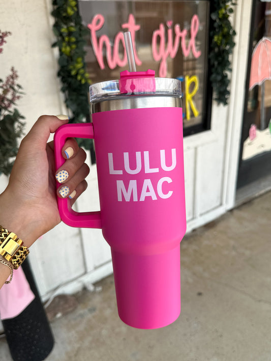 Lulu Mac Tumbler HOT PINK