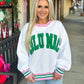 Lulu Mac Sweatshirt WHITE/GREEN