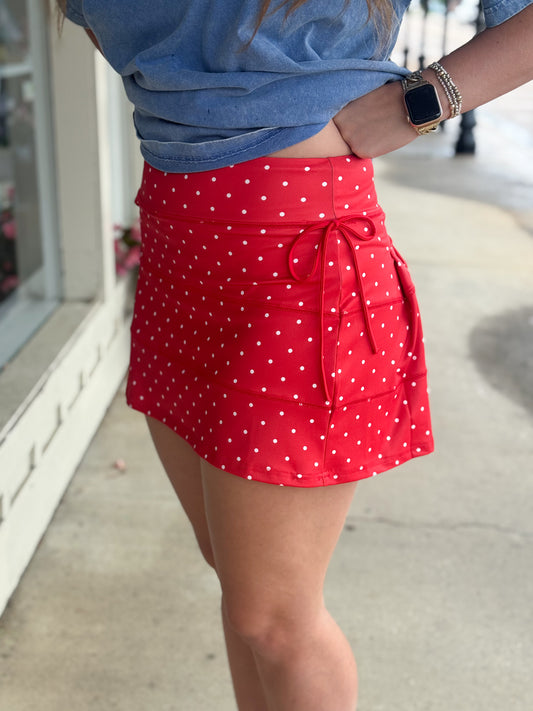 All-American Darling Skort RED
