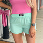 Lulu Mac Solid Shorts MINT