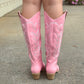 Queen Dolly Western Boots PINK