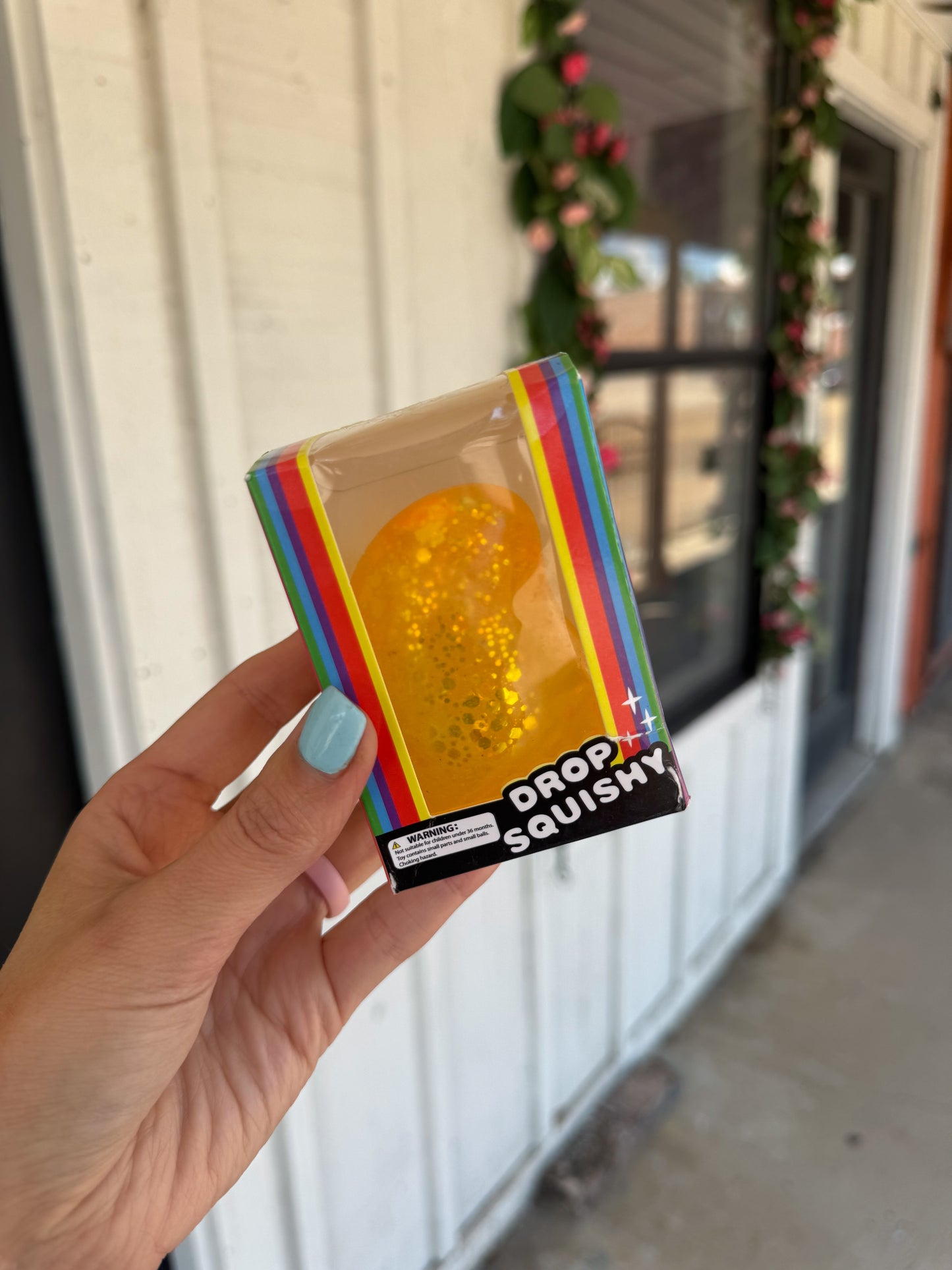Glitter Drop Squishy YELLOW