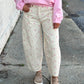 Pretty Moment Polka Dot Barrel Jean