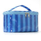 Striped Cosmetic Bag BLUE