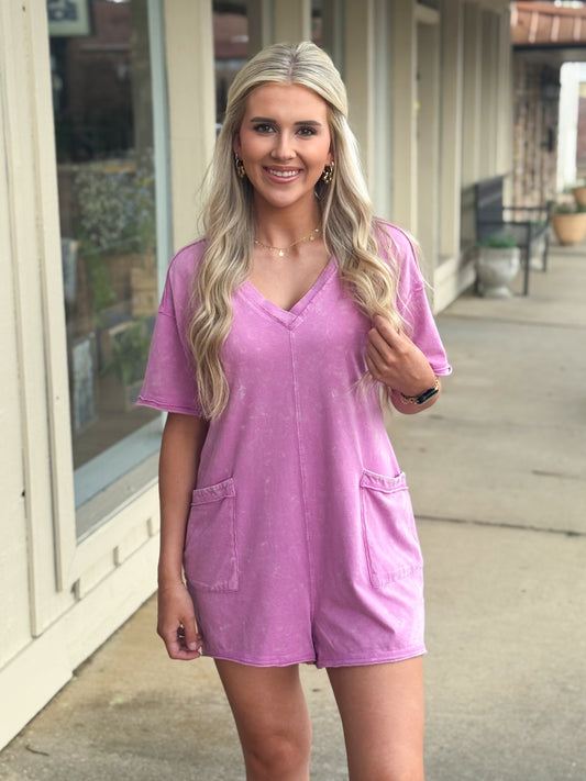 Pick Up The Pace Romper ORCHIDw