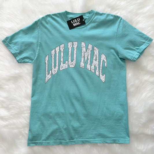 Lulu Mac Camo Tee CHALKY MINT