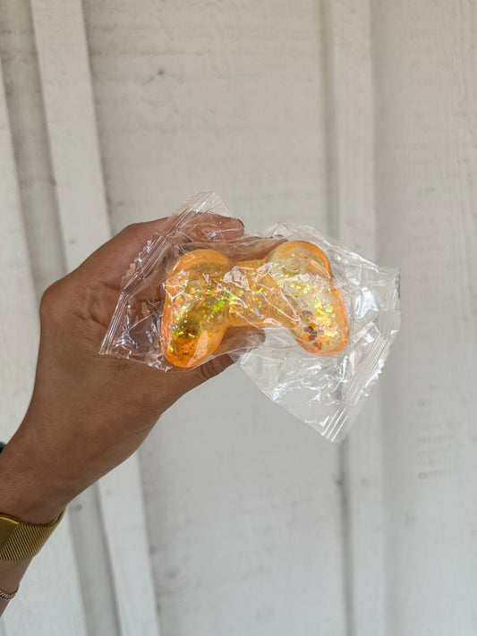 Glitter Controller Squishy ORANGE