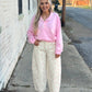Pretty Moment Polka Dot Barrel Jean