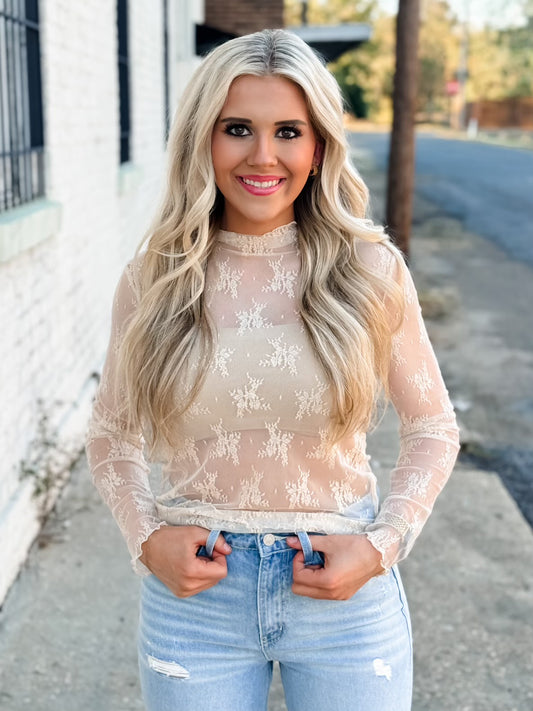 Delicate Dreams Lace Top IVORY