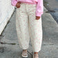Pretty Moment Polka Dot Barrel Jean