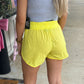 Lulu Mac Solid Shorts NEON YELLOW