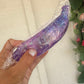 Glitter Banana Squishy PURPLE
