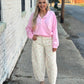 Pretty Moment Polka Dot Barrel Jean
