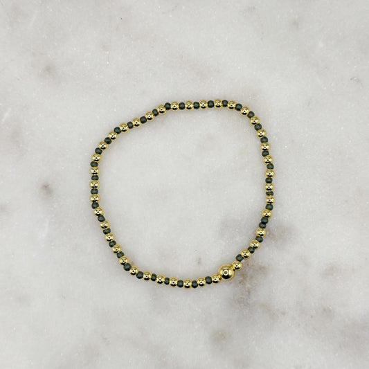 The Poppy Bracelet CHARCOAL