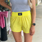 Lulu Mac Solid Shorts NEON YELLOW