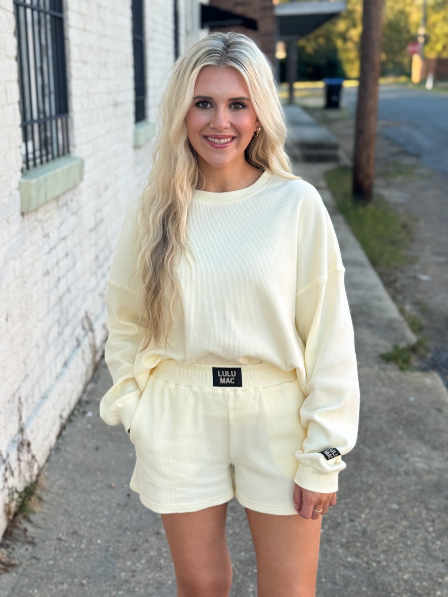 Lulu Mac Waffle Top BUTTER