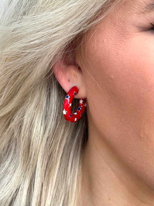 Oh My Stars Earring RED