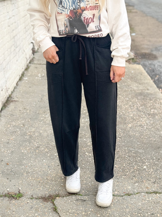 Getting Things Done Barrel Pants BLACK