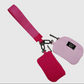 Lulu Mac Double Pouch Wristlet HOT PINK/LIGHT PINK