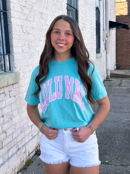 Lulu Mac Polka Dot Tee CHALKY MINT