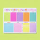 This Week’s Plan Neon Weekly Planner
