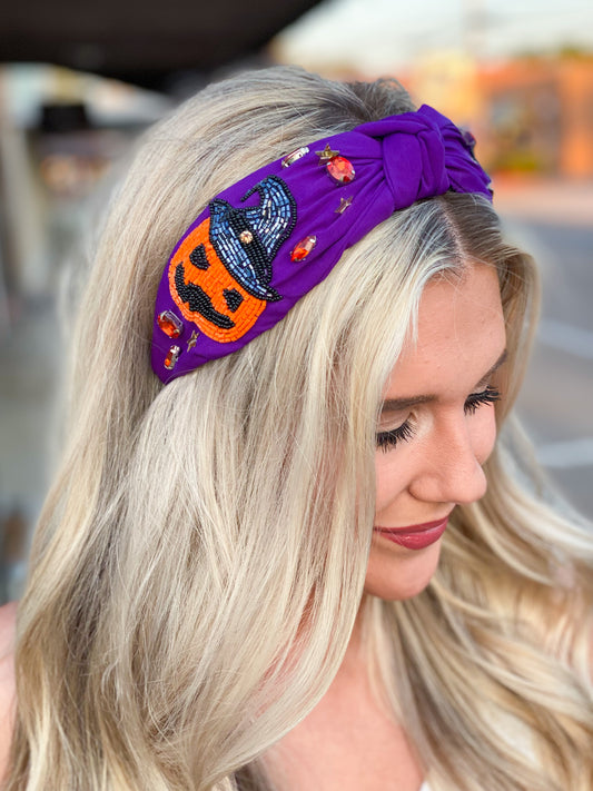 Spooky Season Headband PURPLE