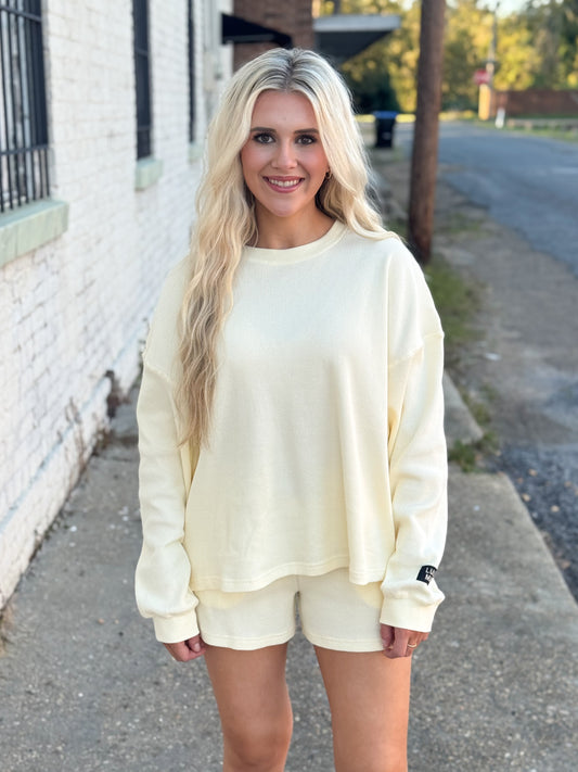 Lulu Mac Waffle Top BUTTER