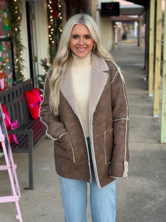 Keep Me Cozy Coat CAMEL