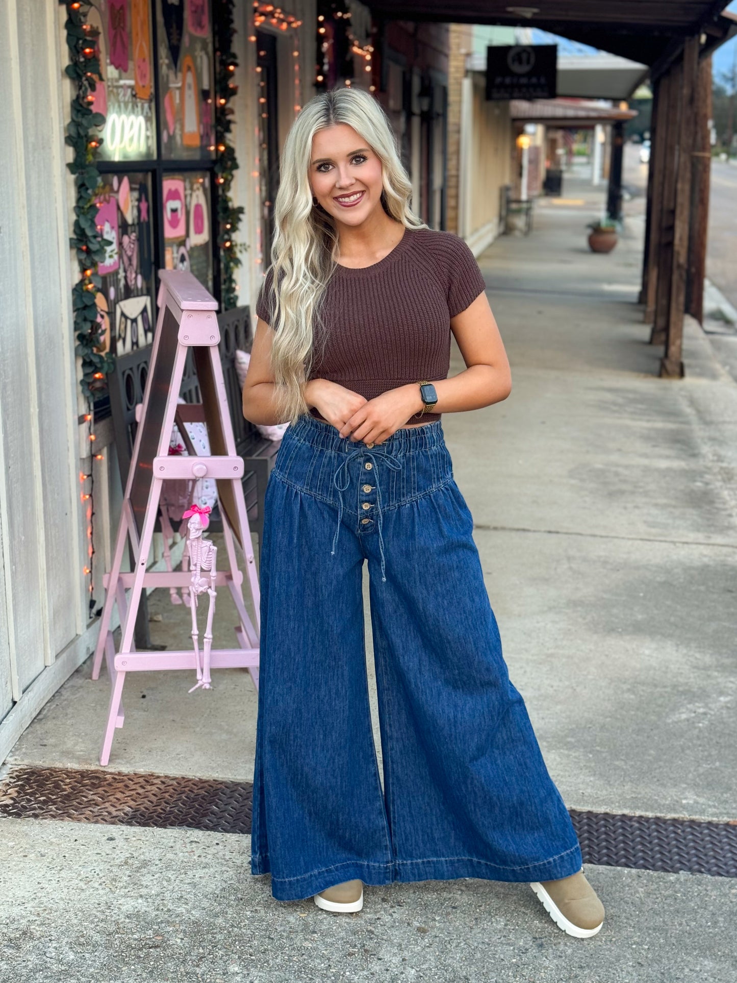 Chasing Fame Wide Leg Pants