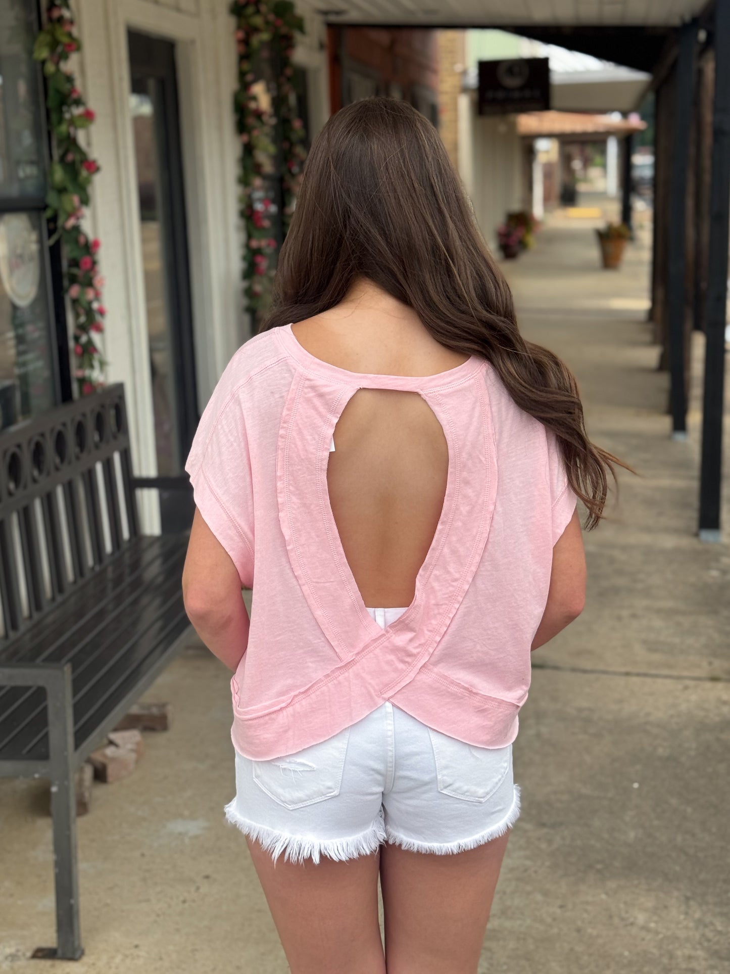 Out & About Top PINK