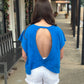 Out & About Top BLUE