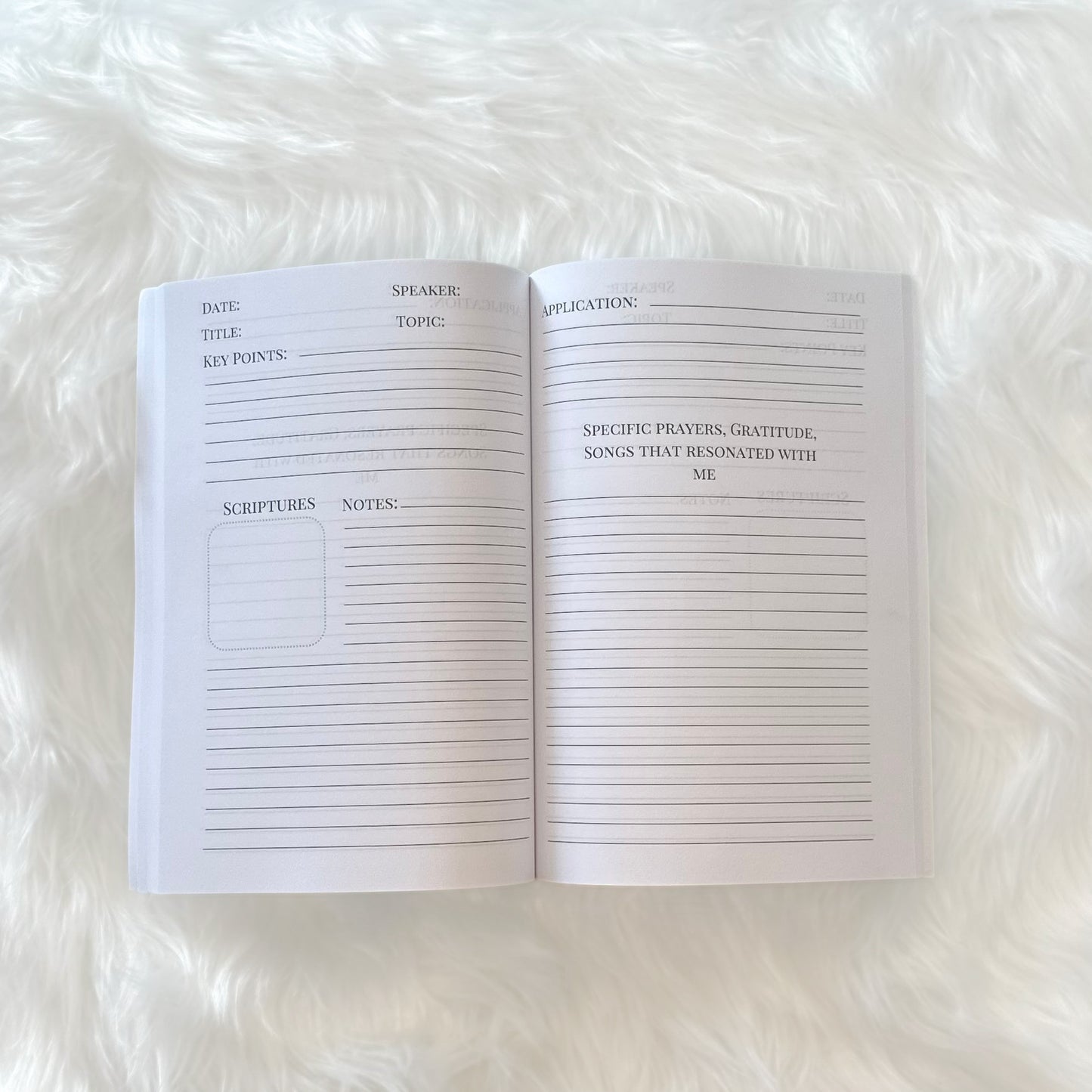 Julia Sermon Notes Journal