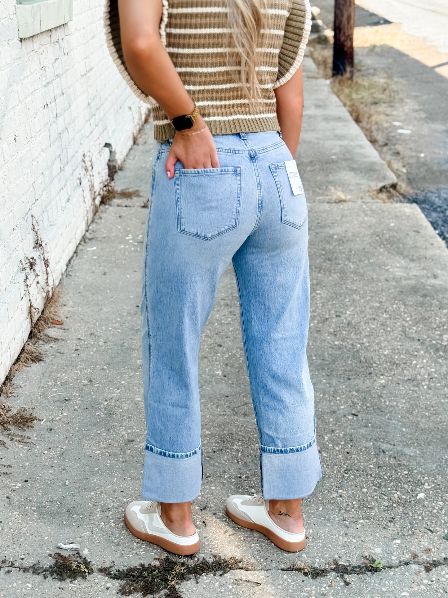 Playin’ For Keeps Cuff Jean